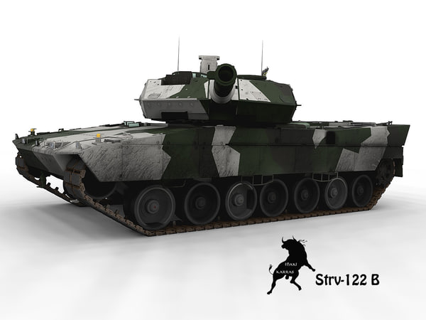 STRV-122 B Winter Scheme Modelo 3D - TurboSquid 724270