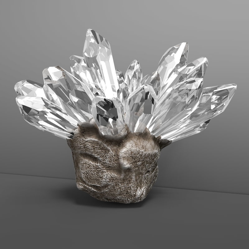 stone crystals 3d  model 