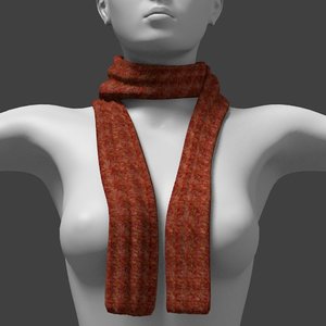 scarf fashion 3d obj