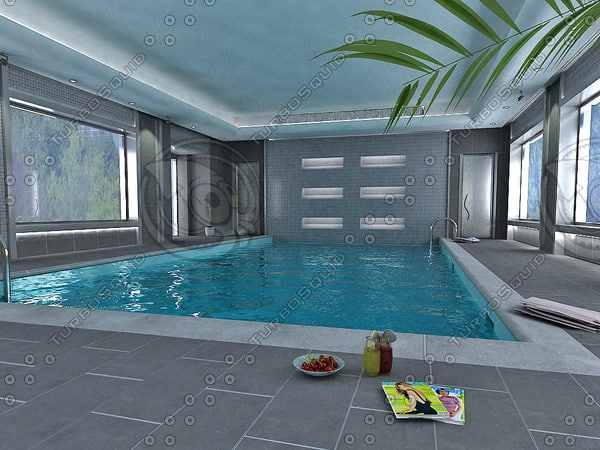 modelo 3d Piscina de interior - TurboSquid 726976