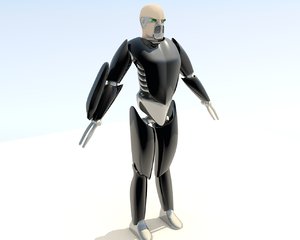 humanoid warrior animation 3d obj