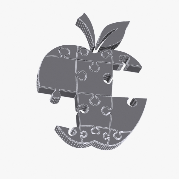 3d apple puzzle