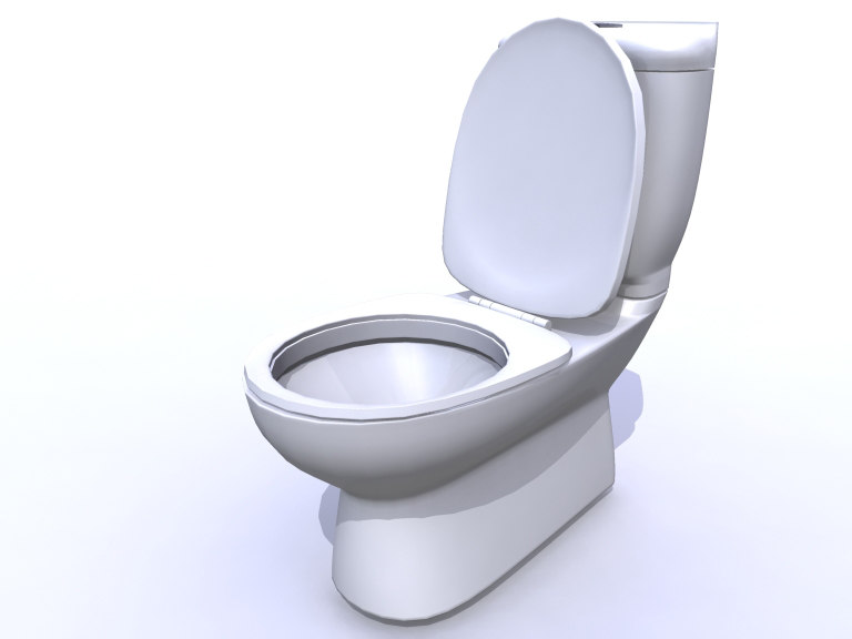 3d model toilet