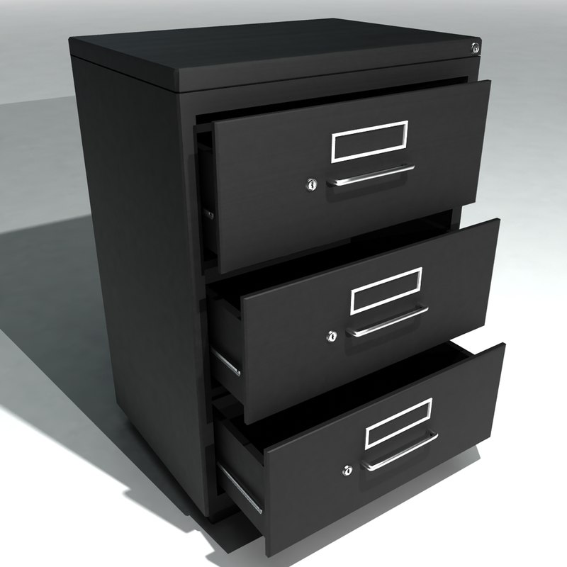 Wide Metal Filing Cabinet