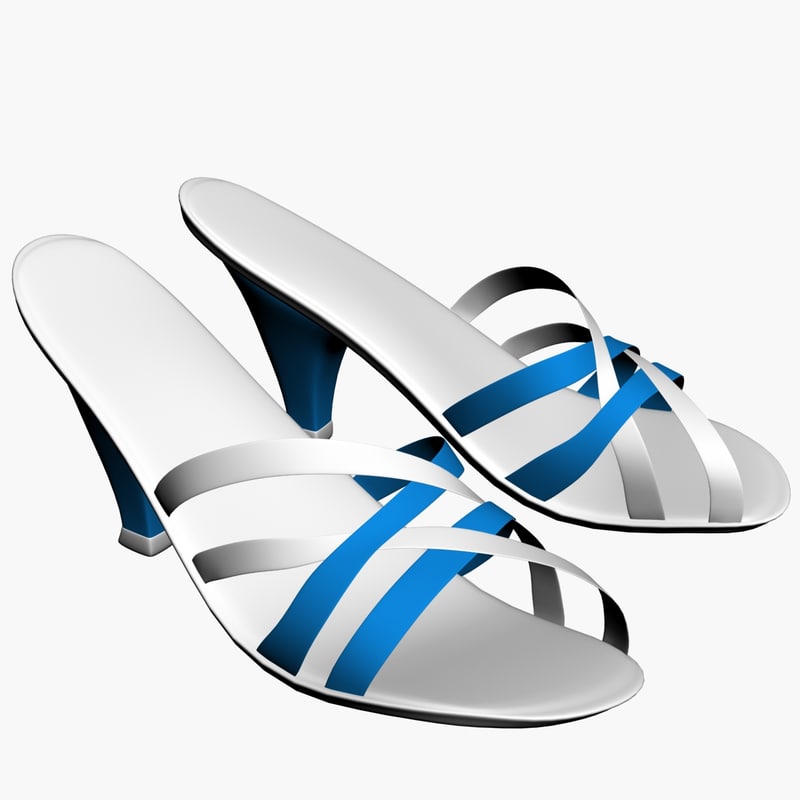 3d heel sandal model