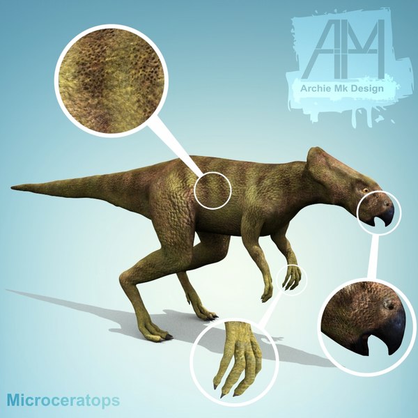 3ds dinosaur microceratops