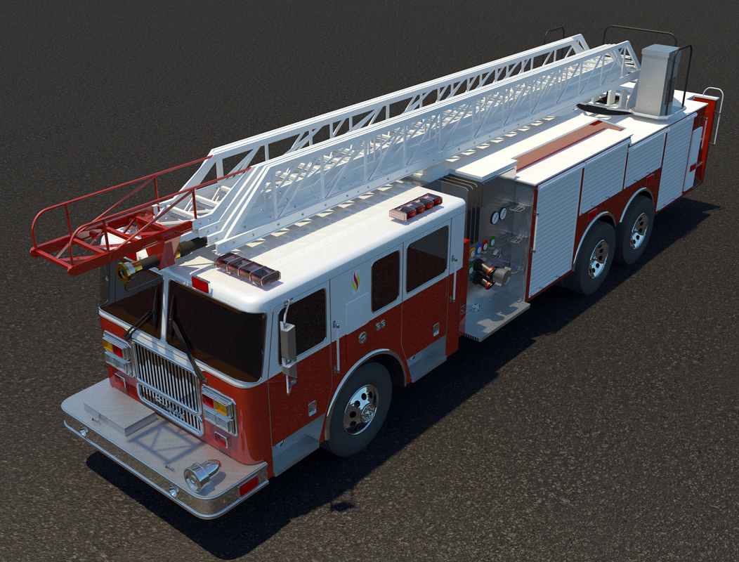 Engine Seagrave Marauder Ii 3d Model