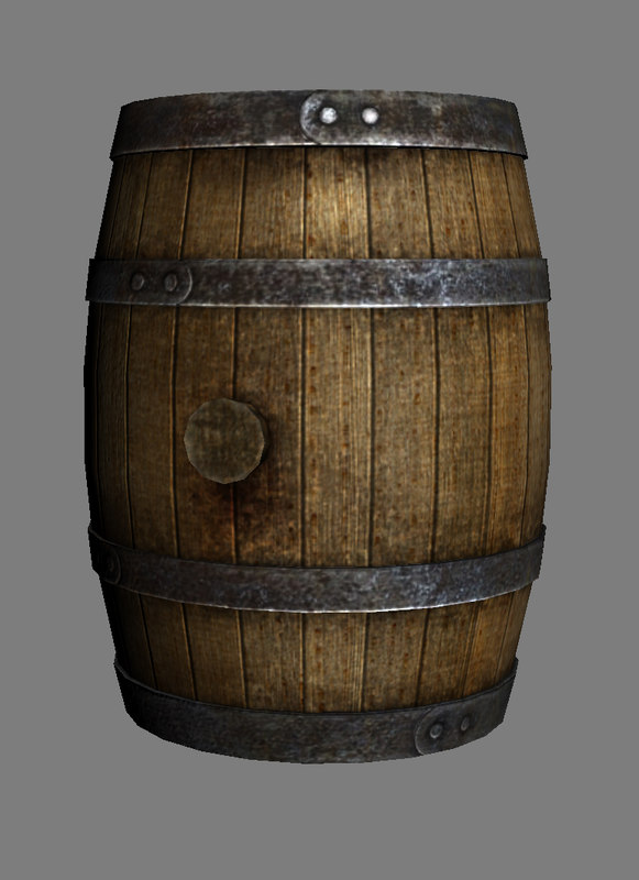 Download 3ds wooden barrel