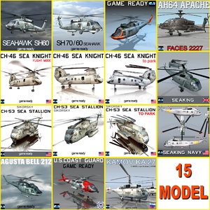 sea king helicopter 3d max