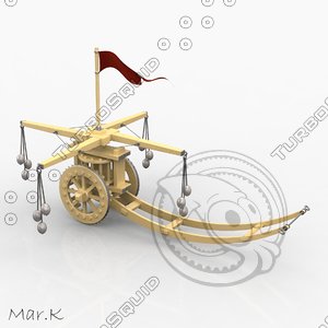 assault chariot hammers 3d model