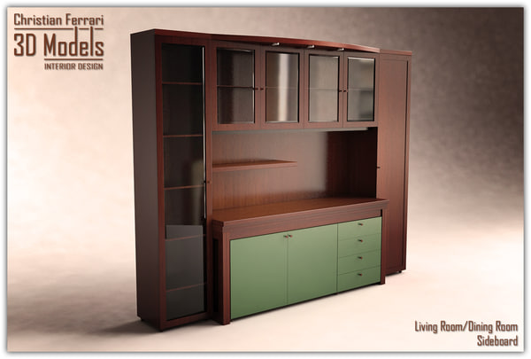 Dining Room Sideboard Cabinets 3d Model