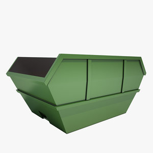 3d garbage container model