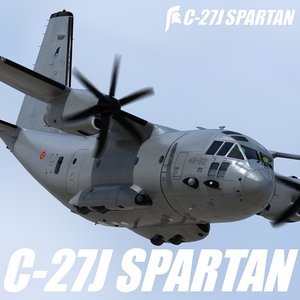 3d model alenia c-27j spartan