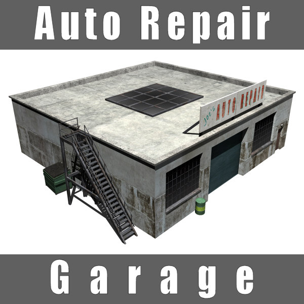 Bespreken defect palm 3d auto repair garage shop