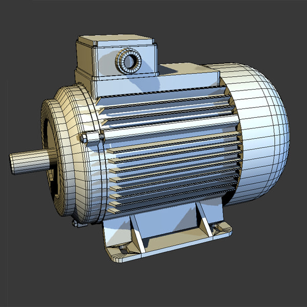 3d model electric motor