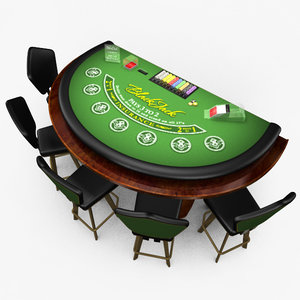 3d max casino blackjack table -