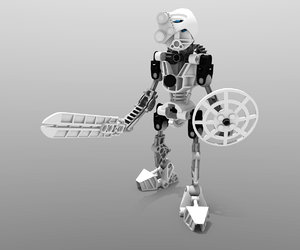 lego bionicle kopaka - 3d model