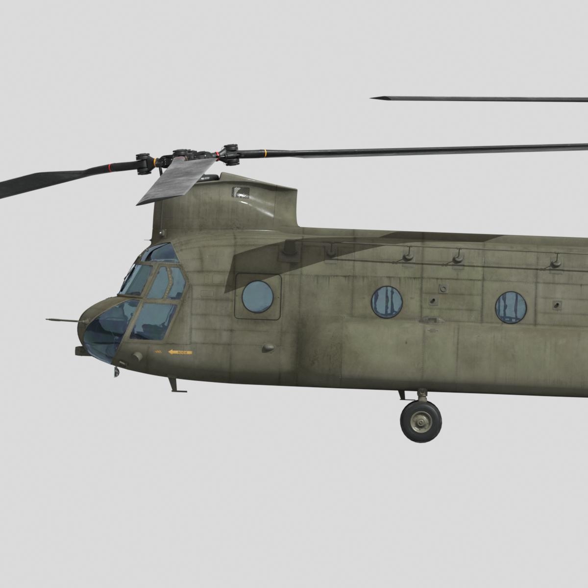 3d chinook ch47 helicopter model