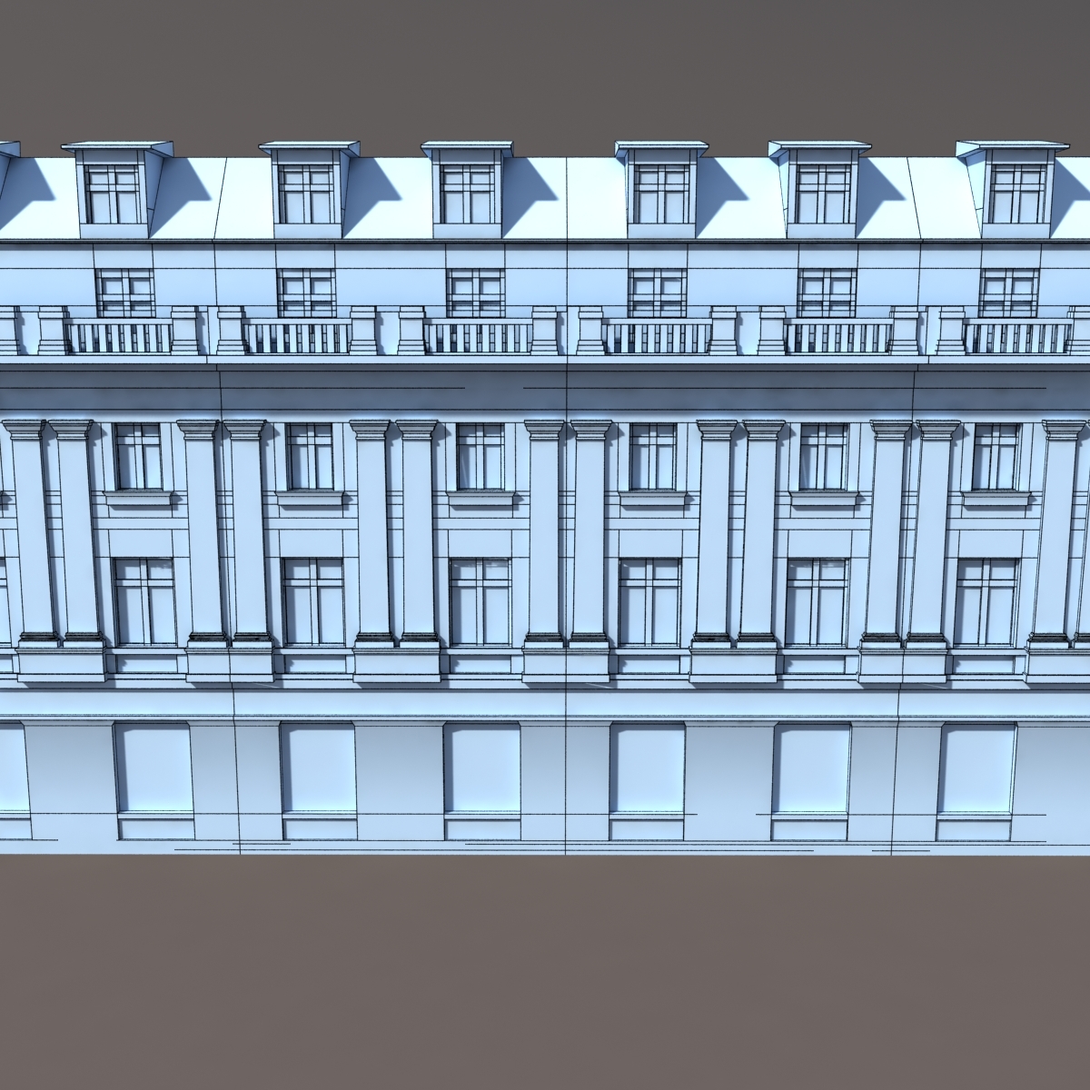 3d model pack neoclassical buildings