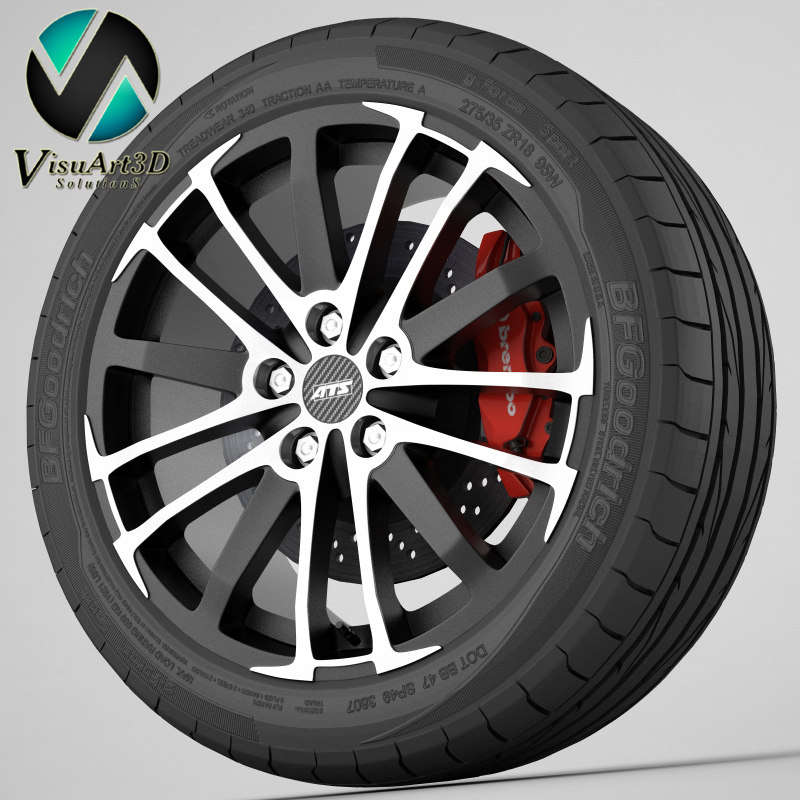 3d model wheel ats x-treme