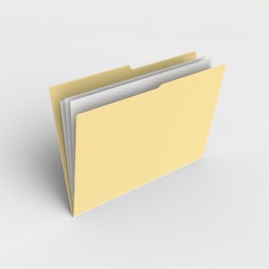 file folder 3d model