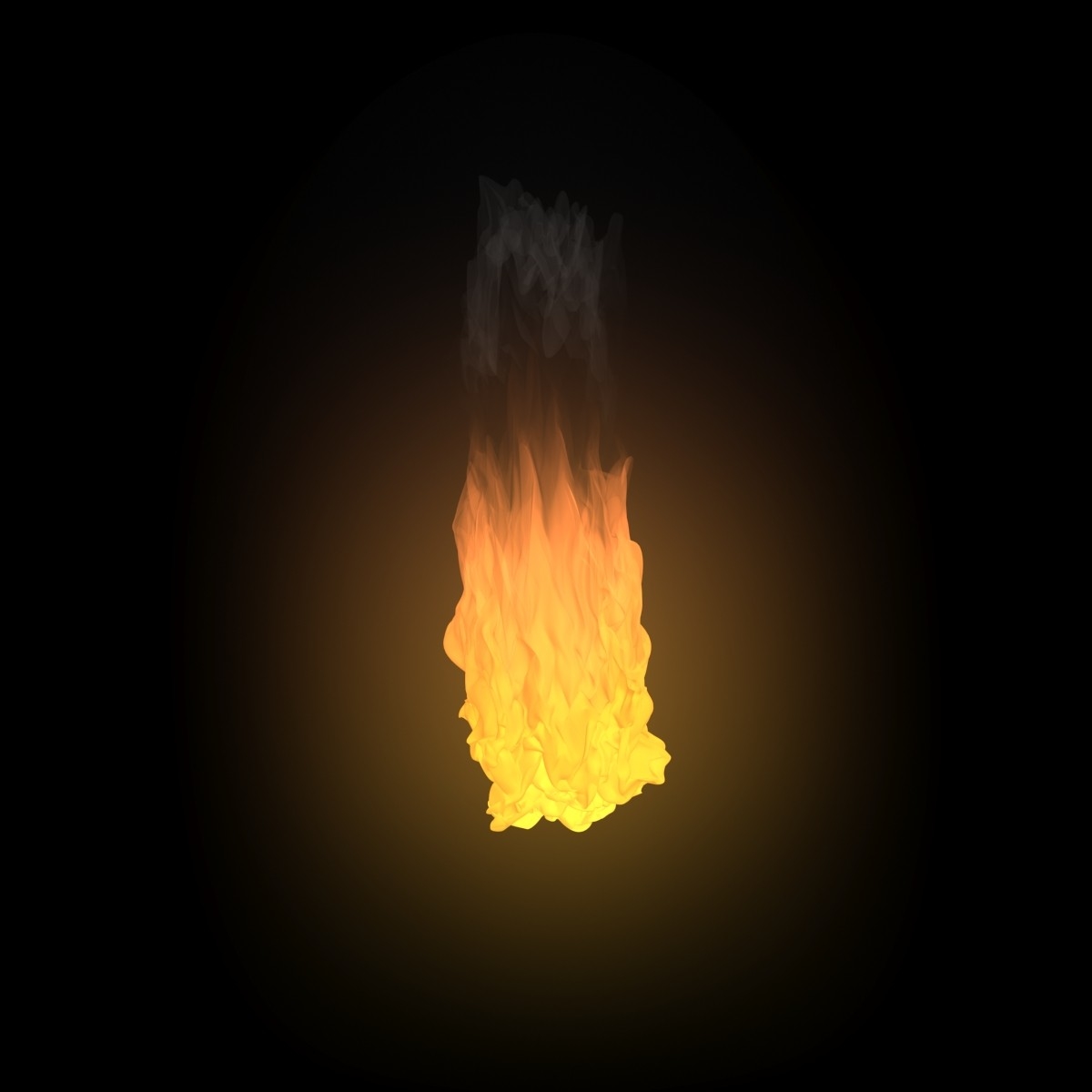 3d model animating fireball