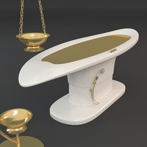 massage table 3d model