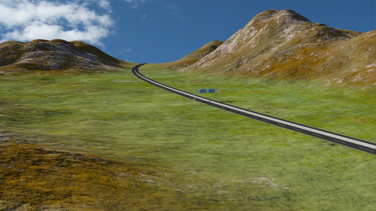 3d max terrain road