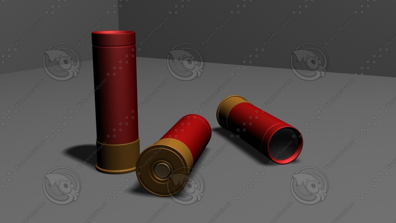 free 12cal ammo 3d model