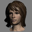 human female head anatomy 3d model