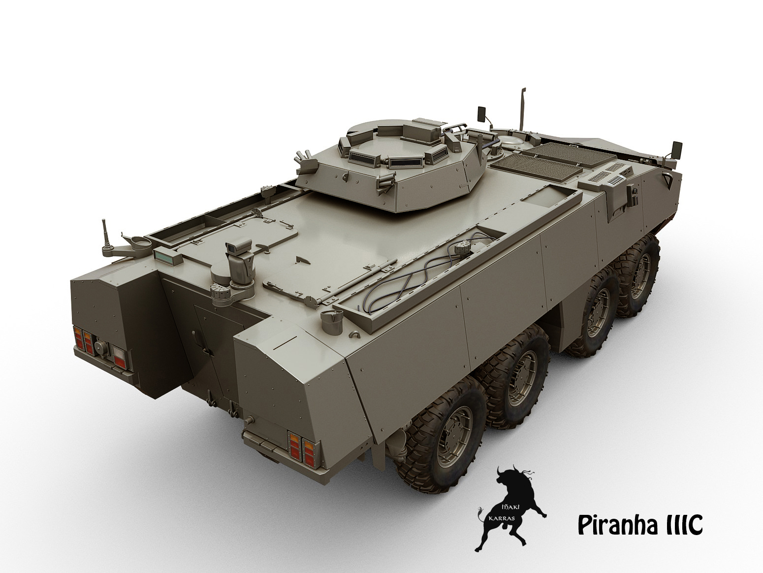 mowag piranha iii c 3d max