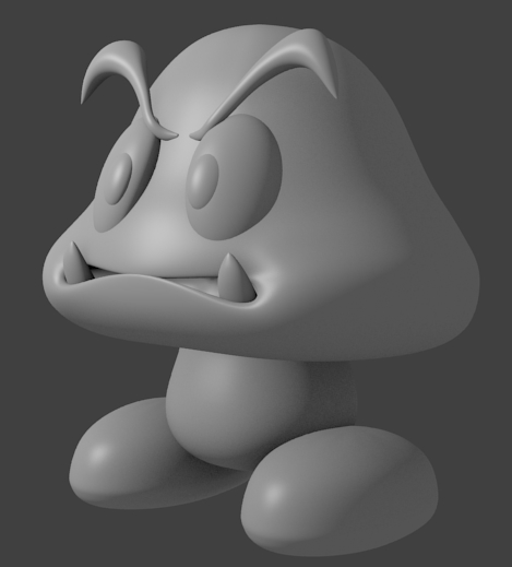 3d Goomba Super Mario 0508