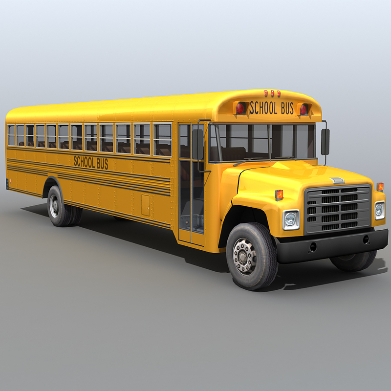 3ds max school bus