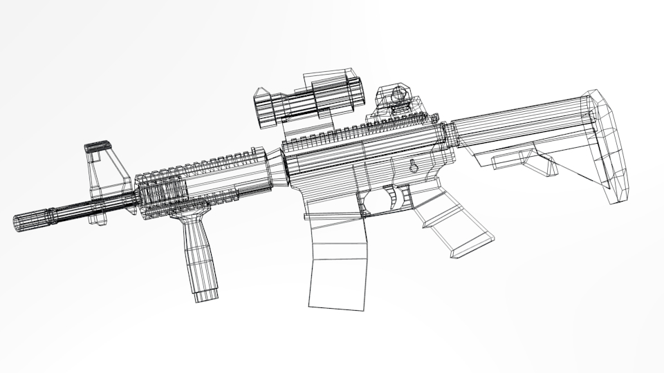 Чертеж m4a1 s