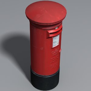 mail postbox 3d model