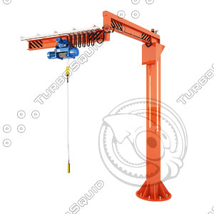 3d crane loader model