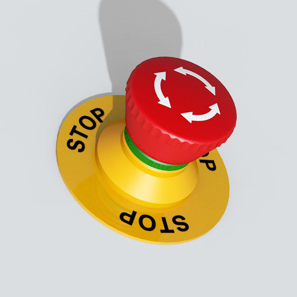 emergency stop button