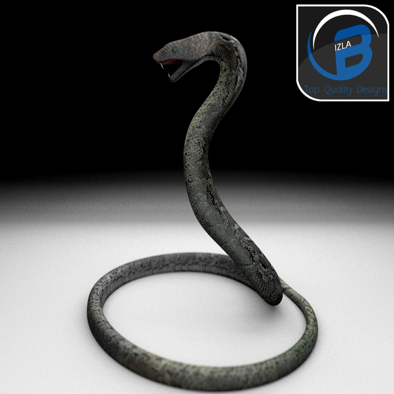 cobra snake 3d fbx