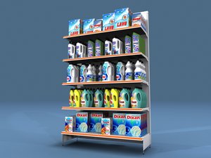 shelf shelves detergent rack 3d max