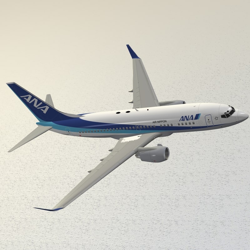 boeing 737-700 ana 3d model