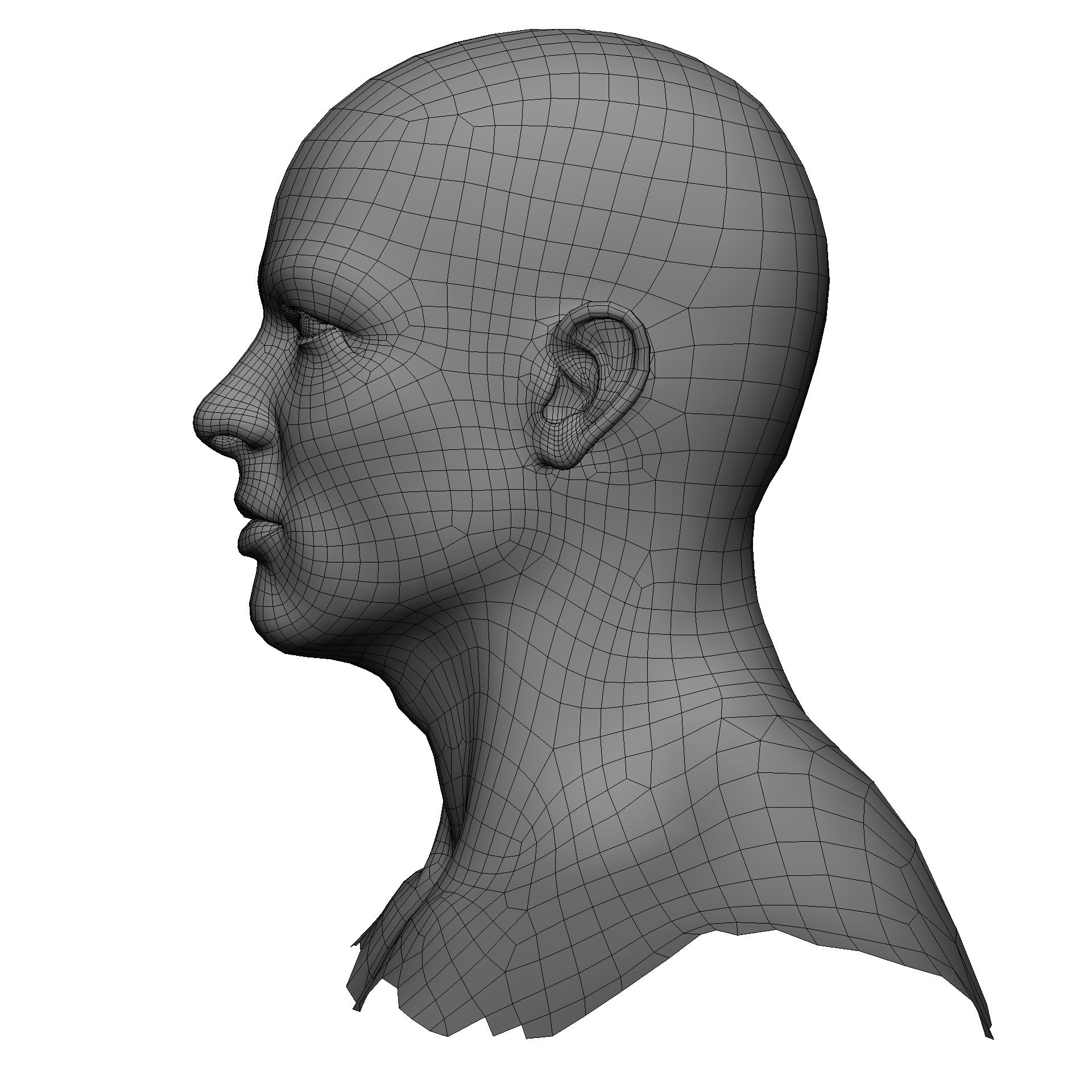 male head human man 3d x