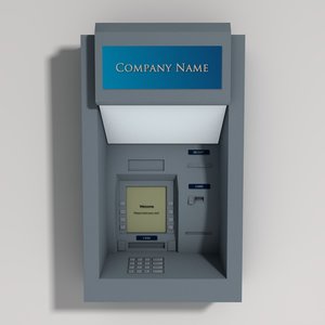 atm cash machine 3d model