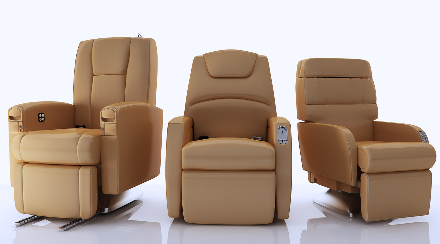 3d private jet seats