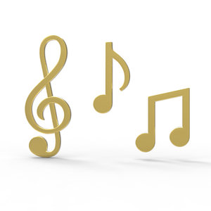 3d symbols music model