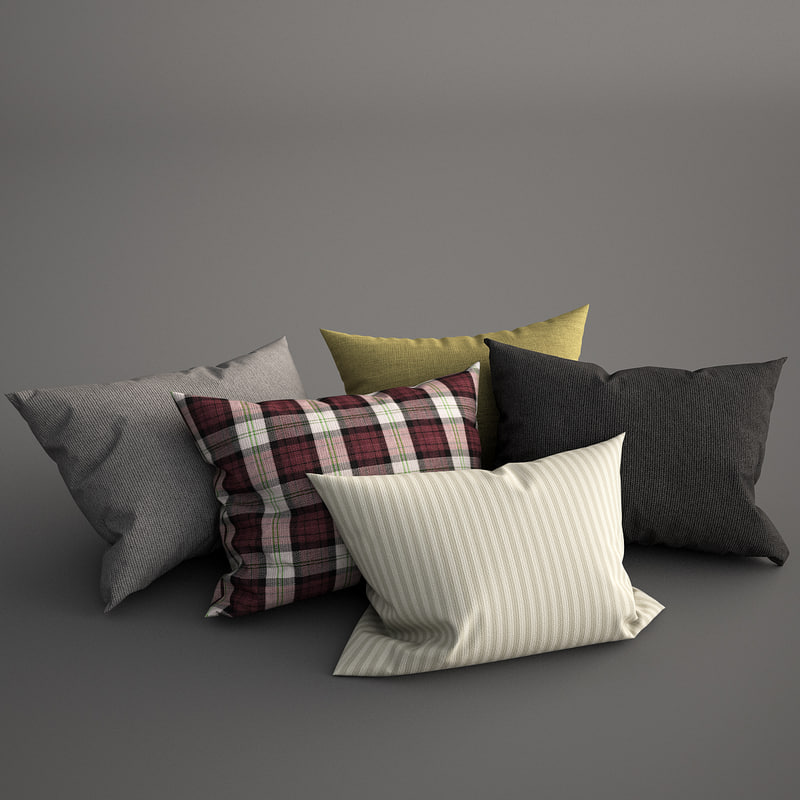 pillow set 3d model