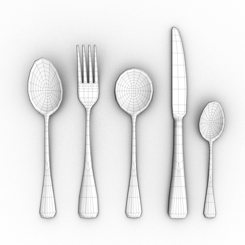 cutlery set 3d model