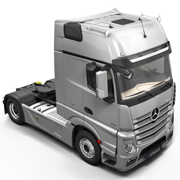 3d mercedes actros container model