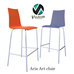 aria art 373 chair materials 3d model