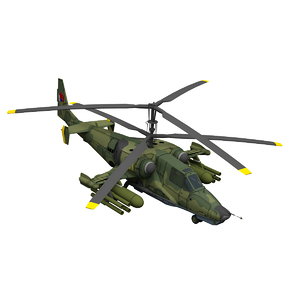 3d max ka-51 helicopter
