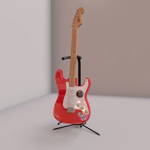 3d fender guitar stand
